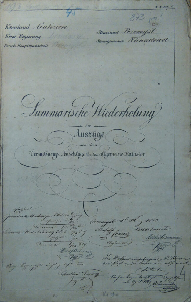 Summarische Wiederholung - Nienadowa - 1852